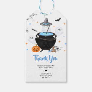 Blue Ghost Halloween Baby is Brewing Favour Tags