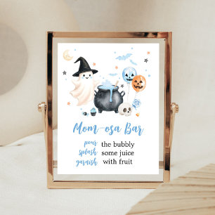 Blue Ghost Little Boo Mom Osa Bar Sign