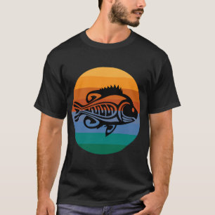 Blue Gill Tattoo Circular Sunset Sunrise T-Shirt