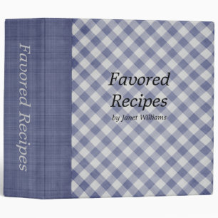 Blue Gingham 2" Custom Binder