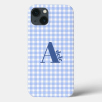 blue gingham