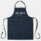 Blue gingham check grill master personalized