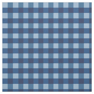 Blue Gingham Fabric