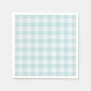 Blue Gingham For Oh Baby Collection Paper Napkins