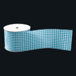 Blue Gingham Grosgrain Ribbon<br><div class="desc">Grosgrain ribbon is shown in a country blue and white gingham print. 
Customize this item or buy as is.



stock image</div>