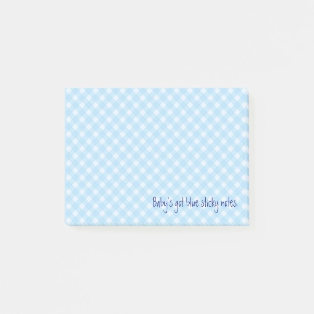 blue gingham notes (Front)