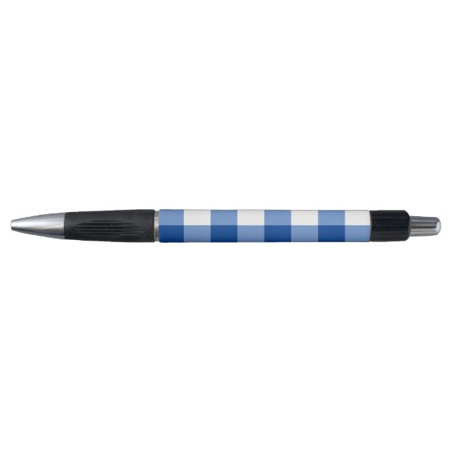 Blue gingham pattern pen (Front)
