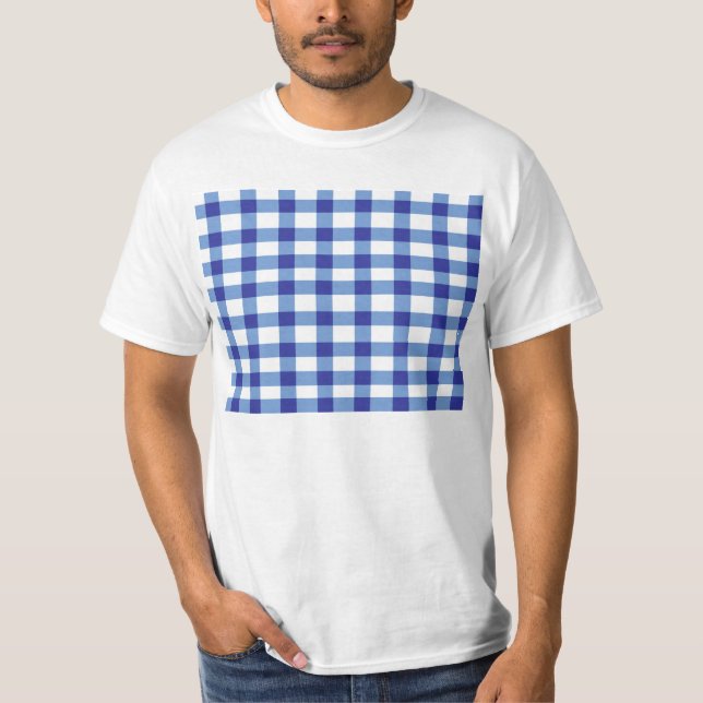 Blue Gingham T-Shirt (Front)