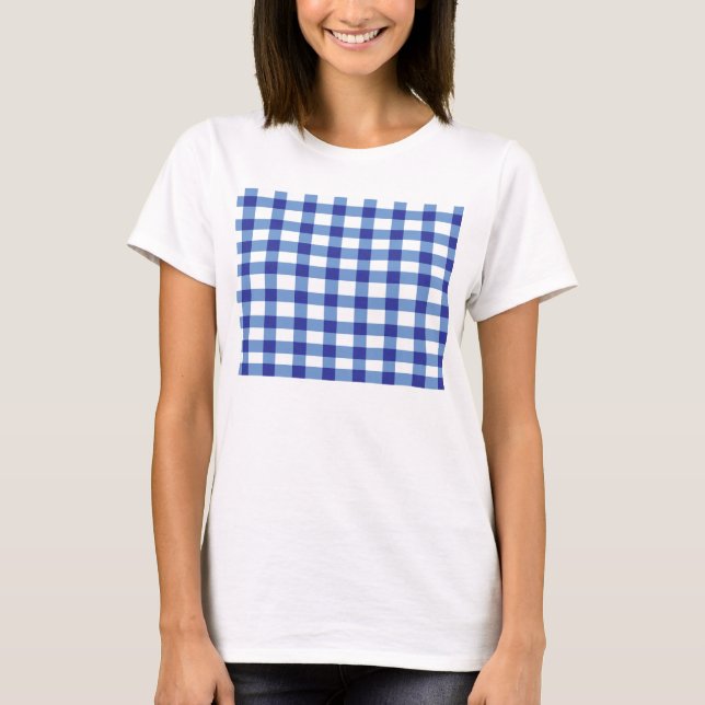 Blue Gingham T-Shirt (Front)