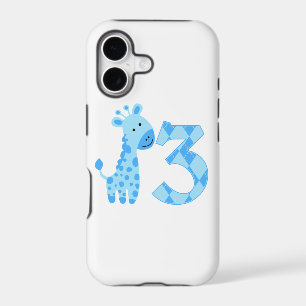Blue Giraffe 3rd Birthday