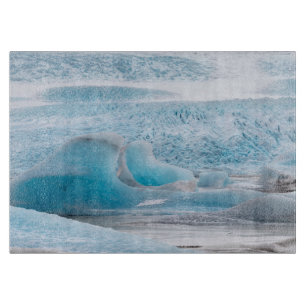 Blue Glacial Ice Formations, Horizontal Cutting Board