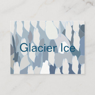Blue Glacier Ice Pattern Business Card