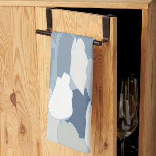 Blue Glacier Ice Pattern Kitchen Towel