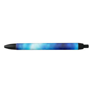 Blue Glass Black Ink Pen