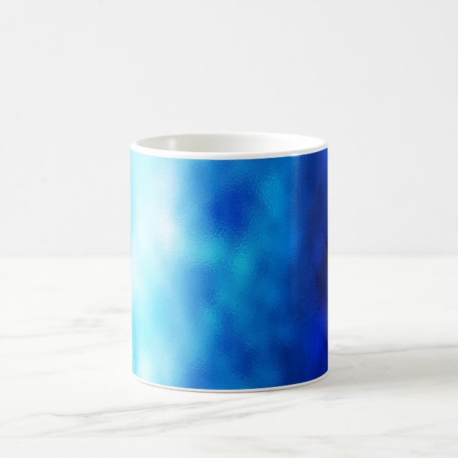 Blue Glass Coffee Mug (Center)