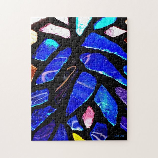 'Blue Glass' Jigsaw Puzzle (Vertical)