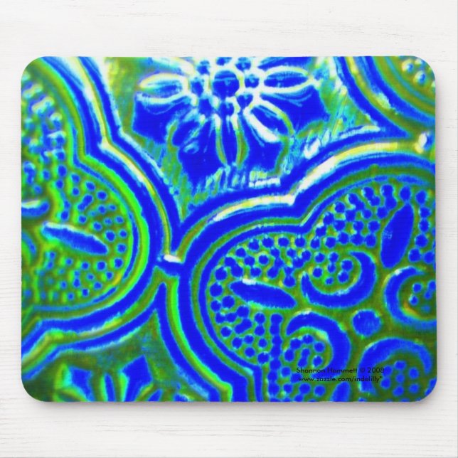 Blue Glass Mousepad (Front)