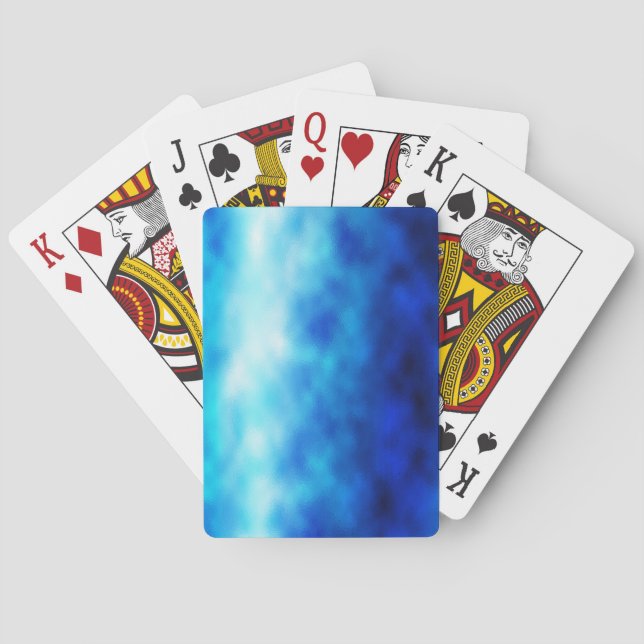 Blue Glass Playing Cards (Back)