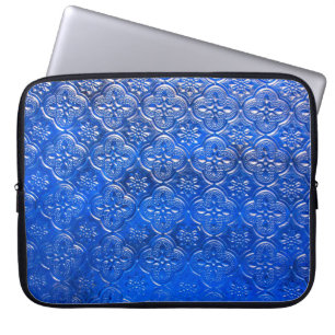 Blue glass with patternspattern, glass, abstract, laptop sleeve