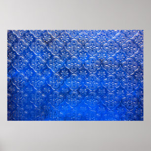 Blue glass with patternspattern, glass, abstract, poster
