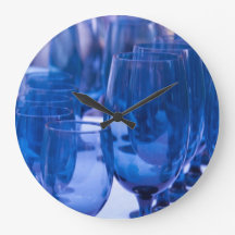 Blue glassware