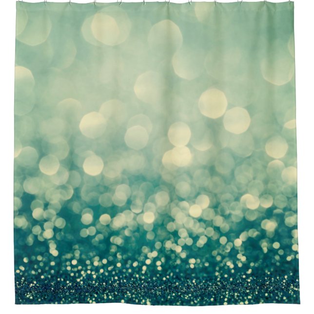 Blue glitter christmas abstract (Front)