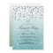 Blue Glitter Confetti Sweet 16 Invitation