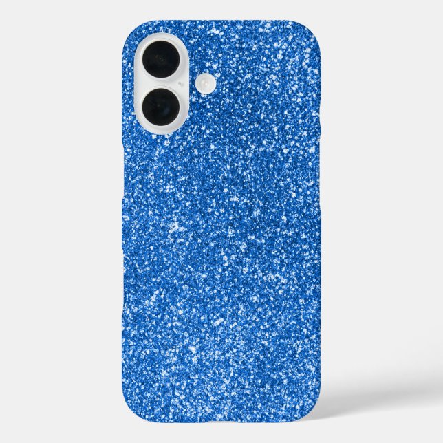 Blue Glitter Design Case-Mate iPhone Case (Back)