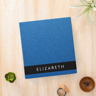 Blue Glitter, Glitter Background, Your Name Binder
