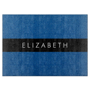 Blue Glitter, Glitter Background, Your Name Cutting Board