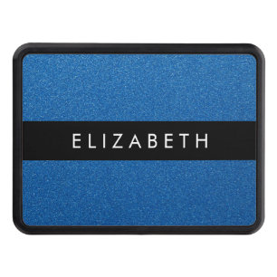 Blue Glitter, Glitter Background, Your Name Trailer Hitch Cover