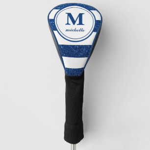 Blue Glitter   Golf   personalized NAME monogram Golf Head Cover