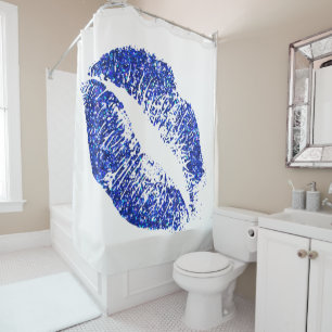 Blue Glitter Lips #3