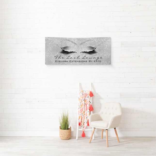Blue Glitter Makeup Lashes Beauty Silver Grey Banner (Insitu)