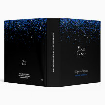 Blue Glitter on Black Background
