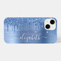 Blue Glitter Personalized
