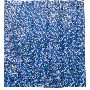 Blue Glitter: Shiny Abstract Background