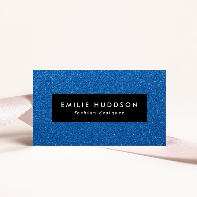 Blue Glitter, Sparkle, Glitter Background Business Card (Creator Uploaded)