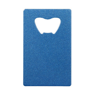 Blue Glitter, Sparkle, Glitter Background Credit Card Bottle Opener