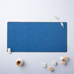 Blue Glitter, Sparkle, Glitter Background Desk Mat