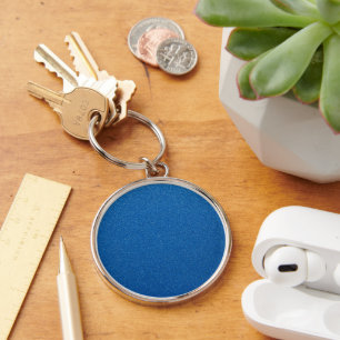 Blue Glitter, Sparkle, Glitter Background Keychain