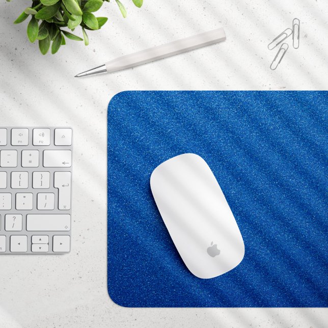 Blue Glitter, Sparkle, Glitter Background Mouse Pad (Creator Uploaded)