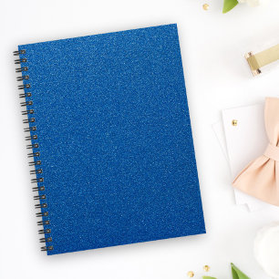 Blue Glitter, Sparkle, Glitter Background Notebook