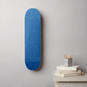 Blue Glitter, Sparkle, Glitter Background Skateboard