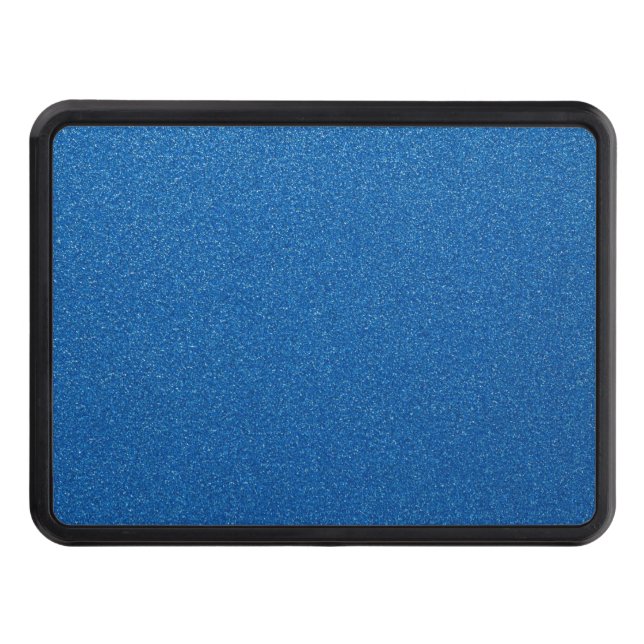 Blue Glitter, Sparkle, Glitter Background Trailer Hitch Cover (Front)