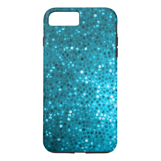 Blue Glitter & Sparkles Case-Mate iPhone Case (Back)
