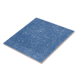 Blue Glitter Sparkles Tile