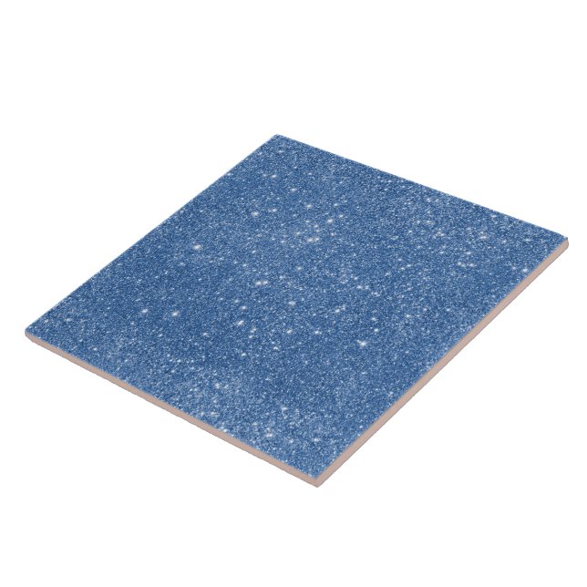 Blue Glitter Sparkles Tile (Side)