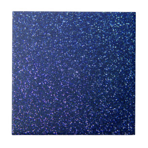 Blue Glitter Tile