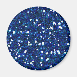 Blue Glitters Magnet